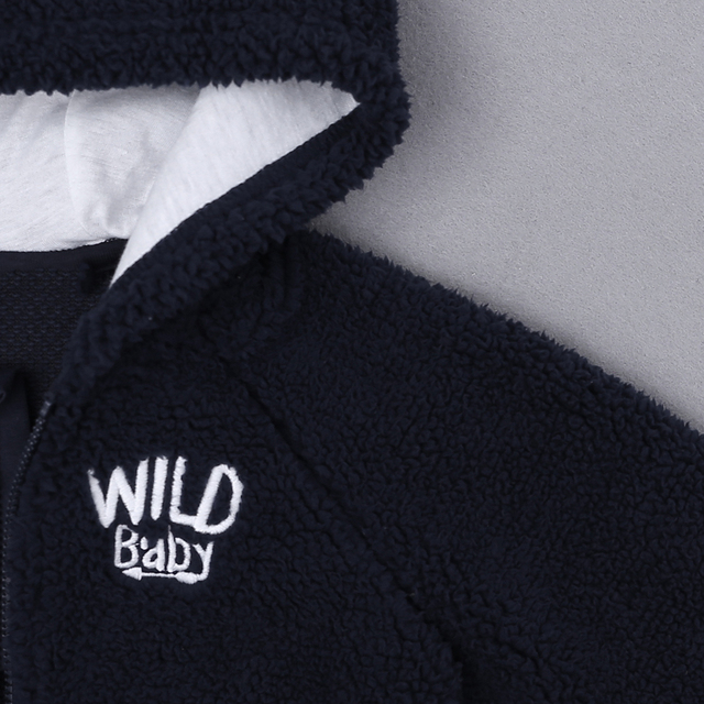 Płaszcz zimowy dla niemowląt z kapturem i uszami w stylu Cartoon, jesień/zima, 0-18 miesięcy - Wianko - 5