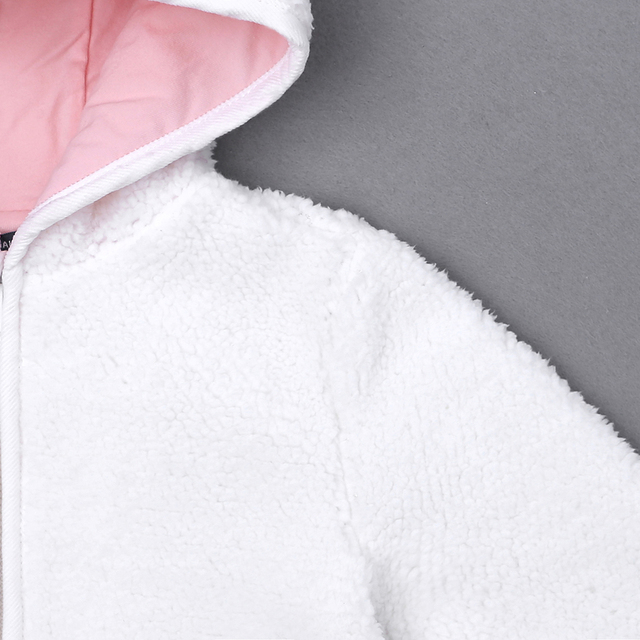Płaszcz zimowy dla niemowląt z kapturem i uszami w stylu Cartoon, jesień/zima, 0-18 miesięcy - Wianko - 30