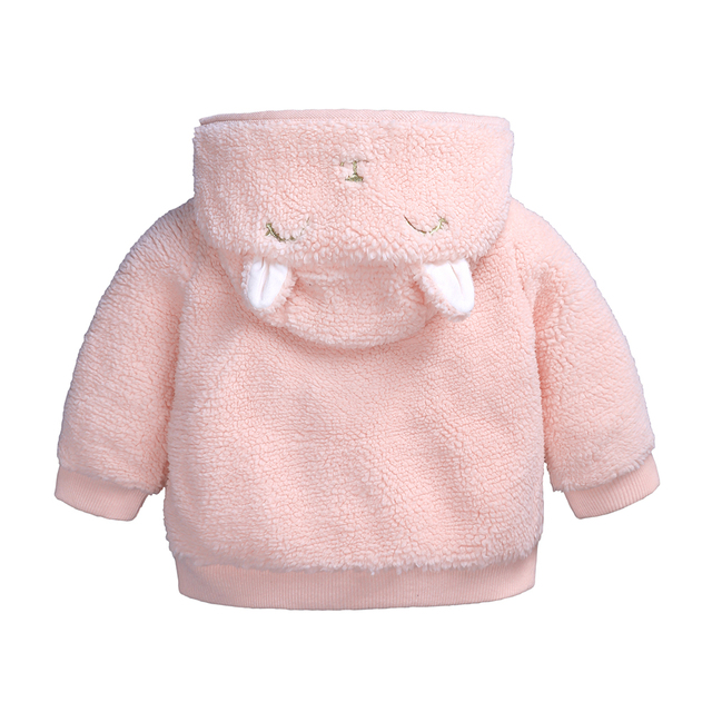 Płaszcz zimowy dla niemowląt z kapturem i uszami w stylu Cartoon, jesień/zima, 0-18 miesięcy - Wianko - 19