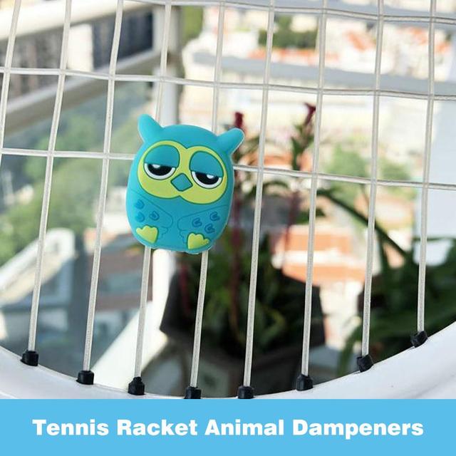 Rakieta tenisowa Damper zwierzęta kreskówkowe, miękki i trwały tłumik drgań w różnych wzorach i kolorach - Wianko - 8