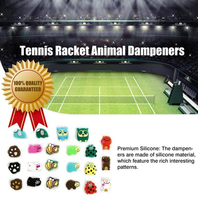 Rakieta tenisowa Damper zwierzęta kreskówkowe, miękki i trwały tłumik drgań w różnych wzorach i kolorach - Wianko - 4