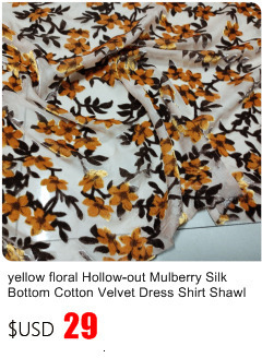 Sukienka z bawełnianym dółem, jedwabny szal i aksamitne wykończenie, fioletowy kwiatowy wzór - 1 metr materiału - Wianko - 9