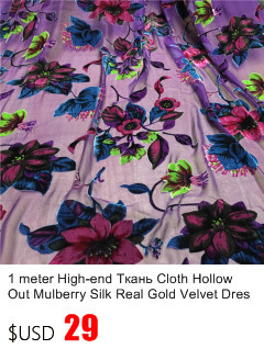 Sukienka z bawełnianym dółem, jedwabny szal i aksamitne wykończenie, fioletowy kwiatowy wzór - 1 metr materiału - Wianko - 18