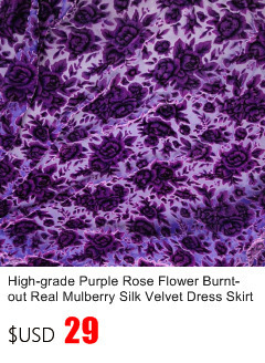 Sukienka z bawełnianym dółem, jedwabny szal i aksamitne wykończenie, fioletowy kwiatowy wzór - 1 metr materiału - Wianko - 14