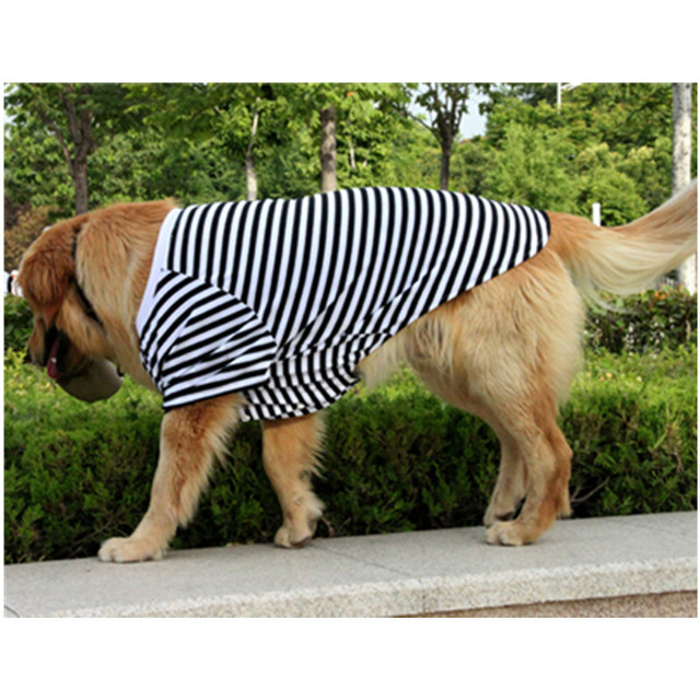 Ubranka letnie dla dużych psów - T-shirt bawełniany, piżama, koszulka - Samoyed Golden Retriever Labrador 2021 - Wianko - 4