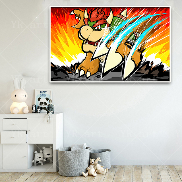 Pokémon Pikachu Charmander Squirtle - malarstwo na płótnie, dekoracja ścienna dla dzieci - Anime, sypialnia - Wianko - 5