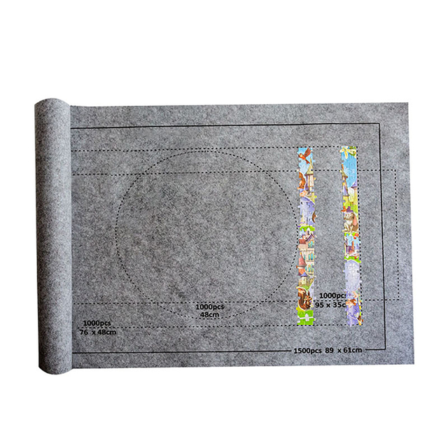 Mata Puzzle Pad Jigsaw Roll do 1500 sztuk z filcu - idealna do podróży - Wianko - 6