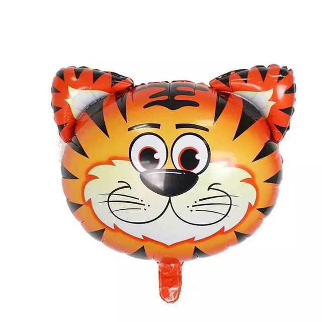 Balon z folii aluminiowej w kształcie głowy zwierzęcia (lew, krowa, zebra, osioł, pies, świnia, tygrys, żyrafa) - zabawkowy artykuł dekoracyjny dla dzieci - Wianko - 10