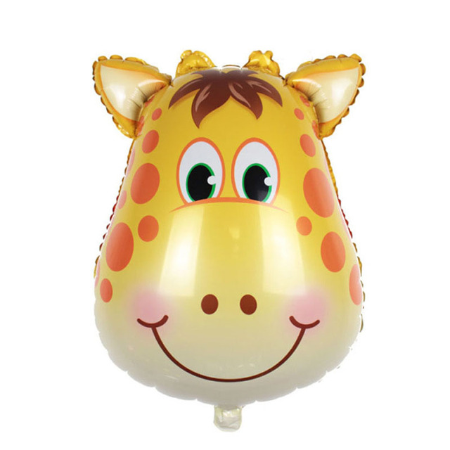 Balon z folii aluminiowej w kształcie głowy zwierzęcia (lew, krowa, zebra, osioł, pies, świnia, tygrys, żyrafa) - zabawkowy artykuł dekoracyjny dla dzieci - Wianko - 11