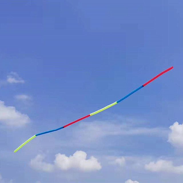 10m latawiec z kolorowym ogonem, składana zabawka do latania na świeżym powietrzu - Wianko - 4