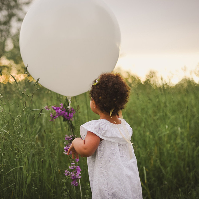 Balon lateksowy gigantyczny, 36 cali, kolor biały, matowy, idealny na dekorację weselną i zabawki dla dzieci - Wianko - 1