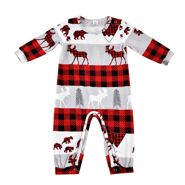 Kostiumy Pet Christmas piżama rodzina łosia mama i córka 2021 - Wianko - 11