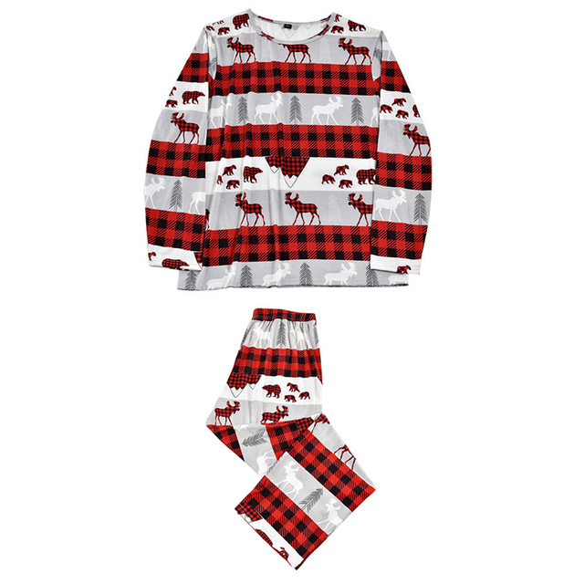 Kostiumy Pet Christmas piżama rodzina łosia mama i córka 2021 - Wianko - 13