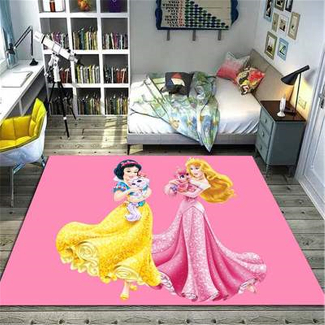 Dywan dla dzieci księżniczka 80x160 cm - Playmat do sypialni, salonu i pokoju dziecięcego - Wianko - 6