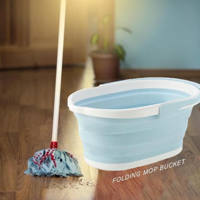 Wiadro składane do mopa - plastikowe naczynie kuchenne, przenośne umywalki i akcesoria do czyszczenia gospodarstwa domowego - Wianko - 5