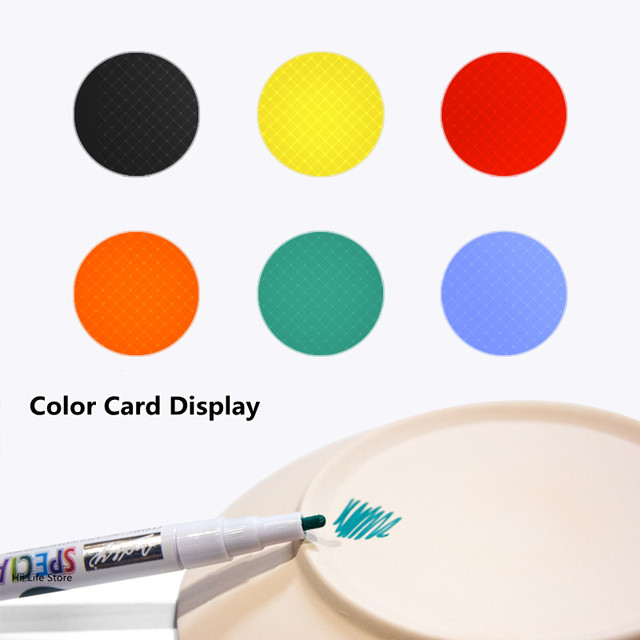 Zestaw 6 ceramicznych długopisów Underglaze w 6 kolorach do malowania ceramiki - Wianko - 4