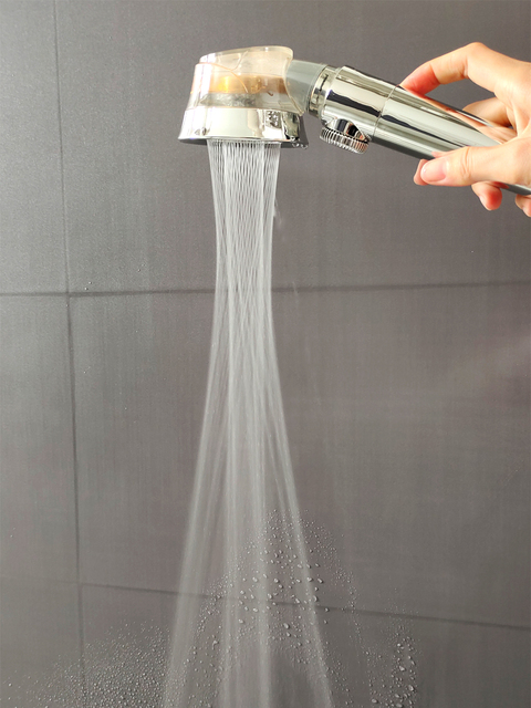 Ręczna głowica prysznicowa Z & L Magic Waterline do oszczędzania wody z funkcją wysokociśnieniowego wentylatora i przyciskiem Stop - Wianko - 6