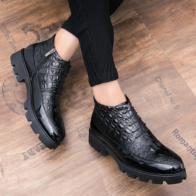 Męskie jesienne i zimowe buty deskorolkowe z ścięgnami - moda retro, wysoka jakość skóry - Wianko - 18
