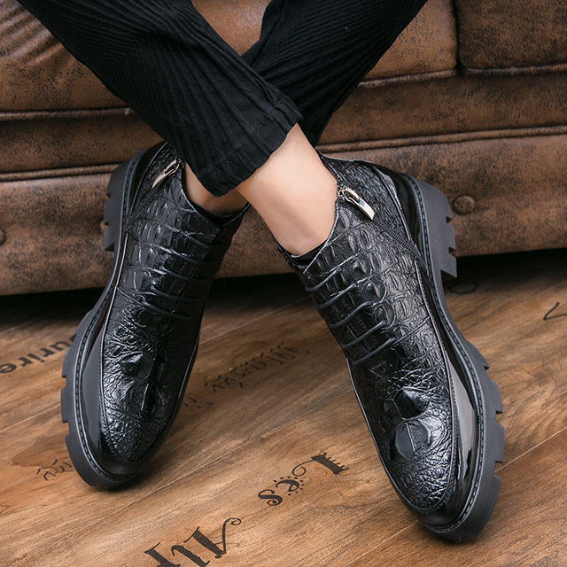 Męskie jesienne i zimowe buty deskorolkowe z ścięgnami - moda retro, wysoka jakość skóry - Wianko - 12