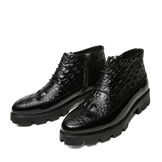Męskie jesienne i zimowe buty deskorolkowe z ścięgnami - moda retro, wysoka jakość skóry - Wianko - 7