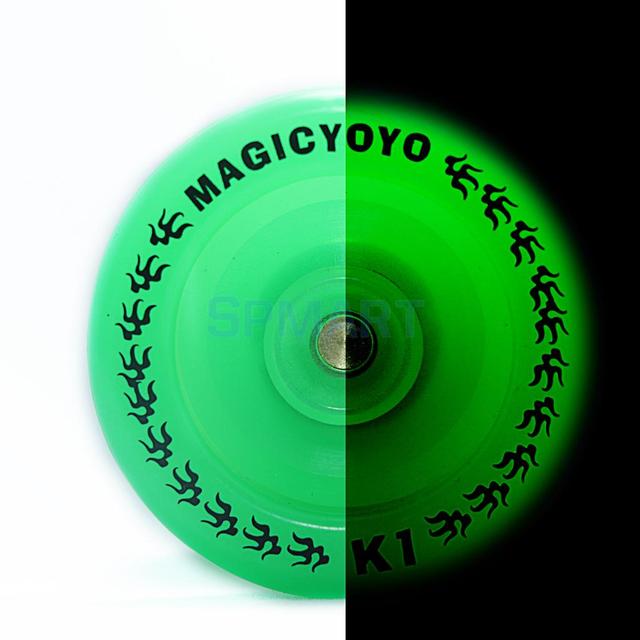 YoYo fluorescencyjne MagicYoyo K1 - zielony, świecący w ciemności, idealny do sztuczek, prezent dla dzieci - Wianko - 4