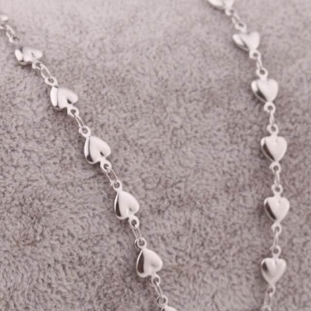 Łańcuszek z połączeniem ze stali nierdzewnej Aiovlo 50cm w kształcie delfina i serca do tworzenia biżuterii DIY - Wianko - 11
