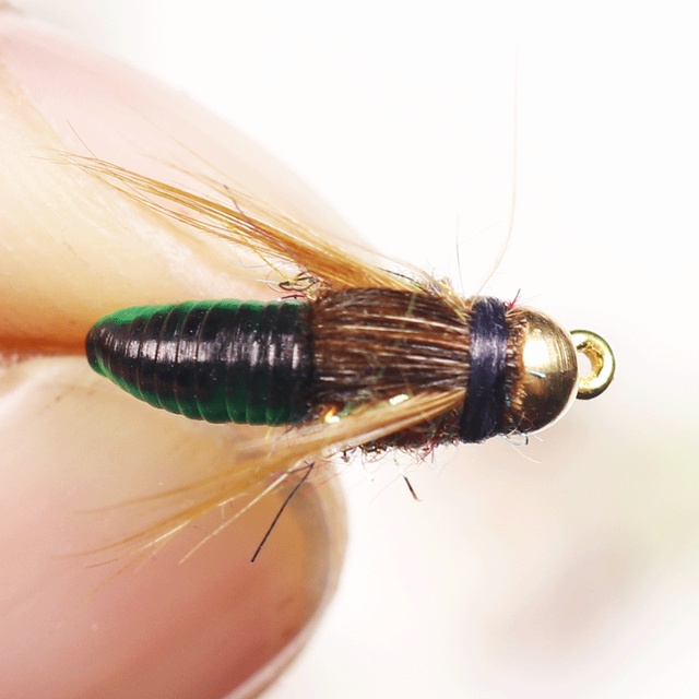 Realistyczny przynęta w kształcie robaka dla pstrąga - 1PC Scud Fly Nymph - Wianko - 17