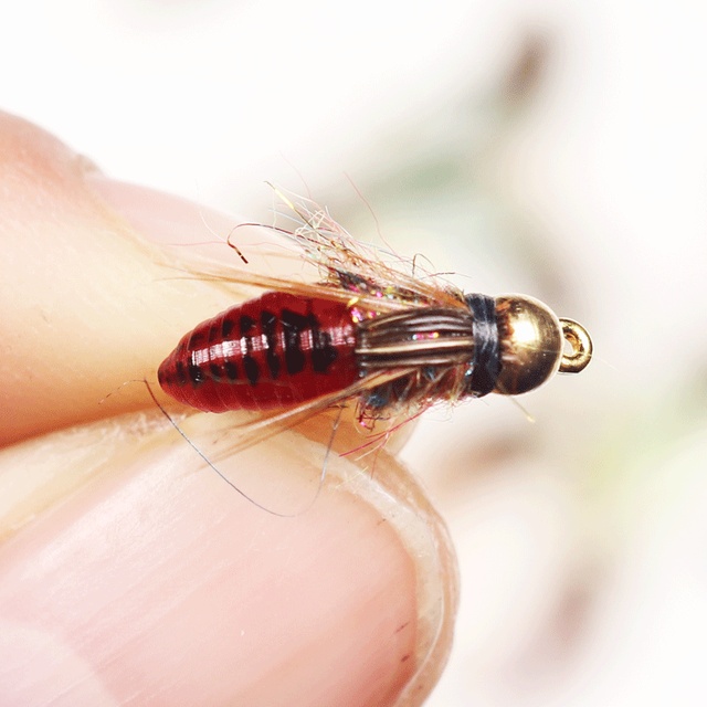 Realistyczny przynęta w kształcie robaka dla pstrąga - 1PC Scud Fly Nymph - Wianko - 18