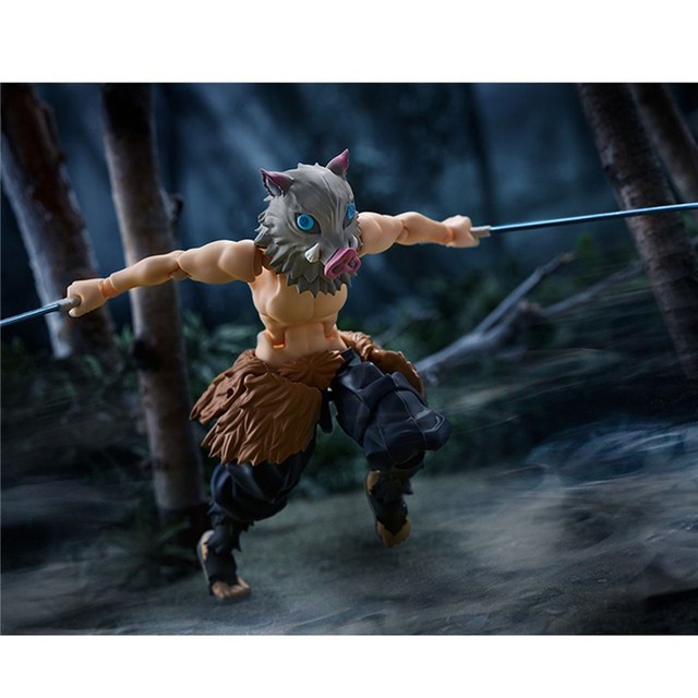 Figurka ruchoma Hashibira Inosuke z anime Demon Slayer - modele peryferii 2022 - Wianko - 11