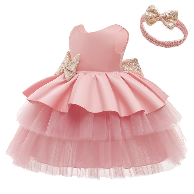 Sukienka koronkowa dla dziewczynek noworodków - urodzinowa kostiumowa odzież świąteczna 0-6 lat - Wianko - 3