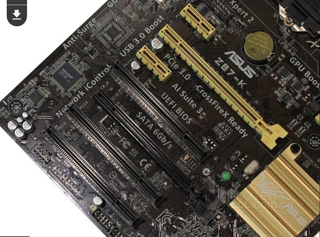 Używana płyta główna komputera Asus Z87-K LGA 1150 i7 i5 i3 DDR3 32G SATA3 USB3.0 ATX - Wianko - 3