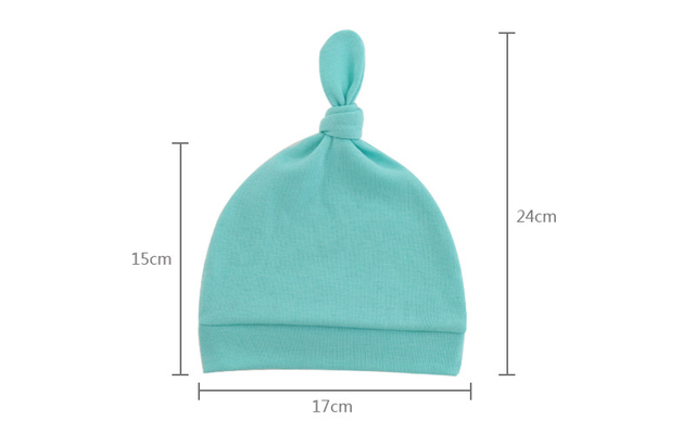 Czapka dla nowonarodzonych dziewczynek z rękawiczkami, bawełniana Beanie - Wianko - 2