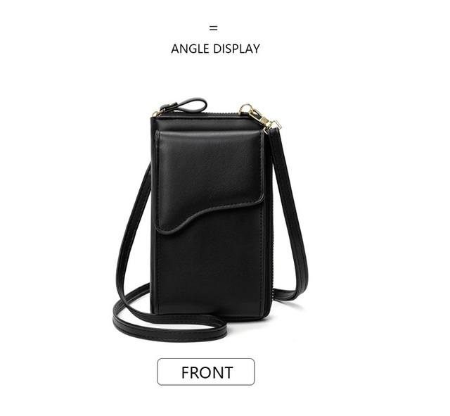 Siodło projektant damskiej torebki na ramię Crossbody - mini torba na telefon komórkowy, karty, sprzęgło, portfel - Wianko - 4