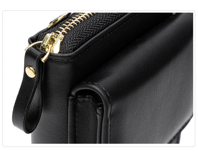 Siodło projektant damskiej torebki na ramię Crossbody - mini torba na telefon komórkowy, karty, sprzęgło, portfel - Wianko - 10