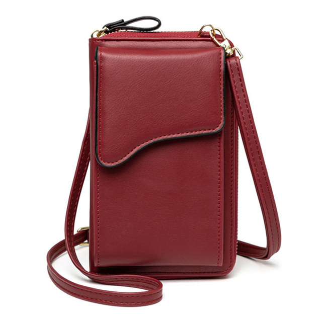 Siodło projektant damskiej torebki na ramię Crossbody - mini torba na telefon komórkowy, karty, sprzęgło, portfel - Wianko - 19