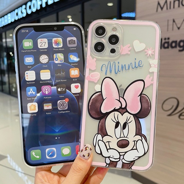 Etui na telefon Kreskówki Disney Kubuś Puchatek Ściegu TPU Miękka Okładka - IPhone 11/12/13 Pro Max/SE/X/XS/XR/7/8 Plus - Mickey Minnie - Wianko - 14