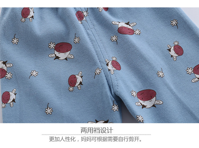 Nowa kolekcja jesienno-zimowych piżam dla dzieci 2021 - zestaw z nadrukowanym motywem kreskówkowym, długim rękawem, koszulką O-Neck i spodniami - Wianko - 10