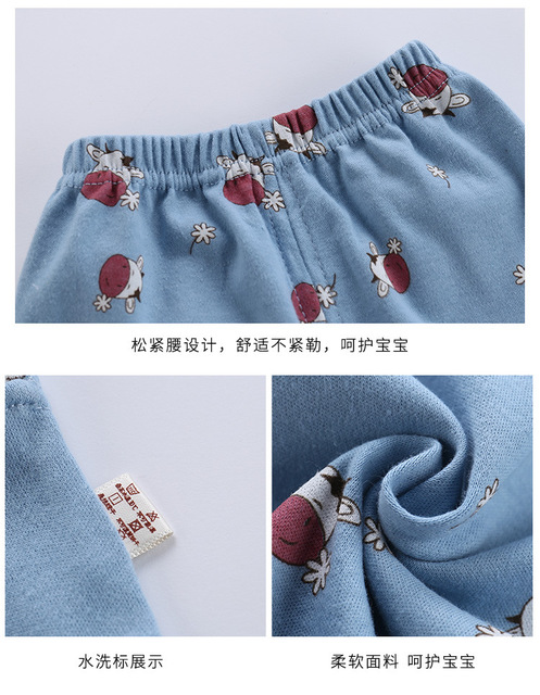 Nowa kolekcja jesienno-zimowych piżam dla dzieci 2021 - zestaw z nadrukowanym motywem kreskówkowym, długim rękawem, koszulką O-Neck i spodniami - Wianko - 11