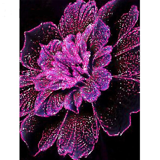 Diamentowe malowanie 5D - kwiatowy obraz ze strasem do dekoracji domu - Wianko - 17