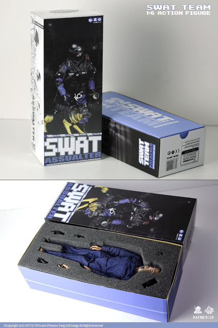 Figurka akcji PATTIZ 1/6 Policja Miejska SWAT ACU - zabawka dla chłopców - Wianko - 11