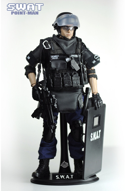 Figurka akcji PATTIZ 1/6 Policja Miejska SWAT ACU - zabawka dla chłopców - Wianko - 9