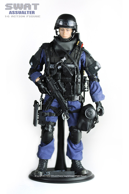 Figurka akcji PATTIZ 1/6 Policja Miejska SWAT ACU - zabawka dla chłopców - Wianko - 7