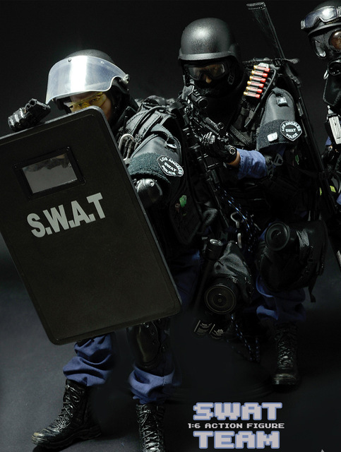 Figurka akcji PATTIZ 1/6 Policja Miejska SWAT ACU - zabawka dla chłopców - Wianko - 3