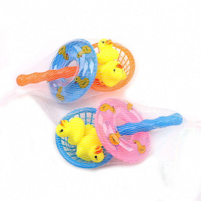 Zestaw 5 gumowych żółtych mini kółek do pływania – zabawki dla dzieci w wannie - Wianko - 9