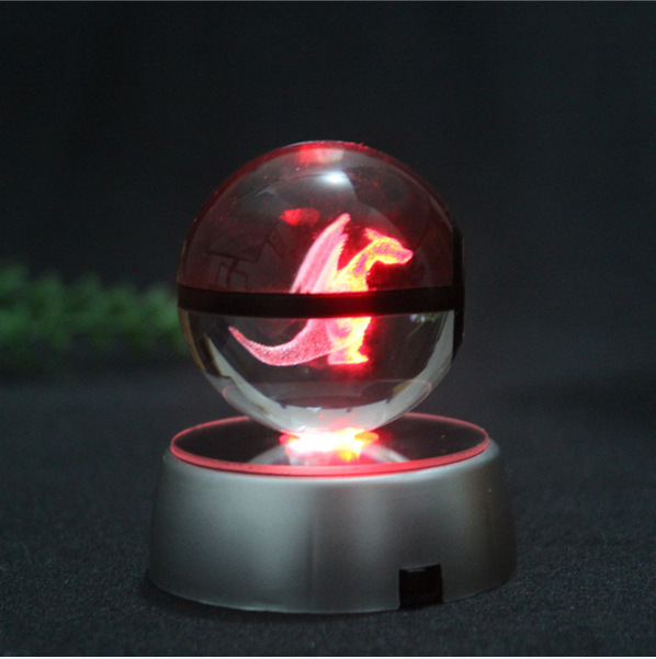 Pokemon kolorowa projekcja nocna - światło kryształowe na prezent - Wianko - 11