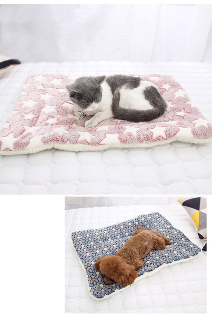 Miękka mata flanelowa dla zwierząt domowych - ciepłe łóżko dla psa i kotów - przenośne łóżko dla małych i dużych pupili - Wianko - 8
