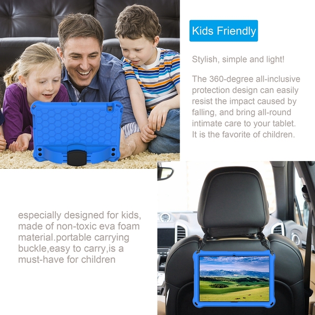 Etui EVA na tablet Lenovo M10 TB-X606F TB-X505F TB-X605F P10 TB-X705F/L E10 TB-X104F Tab4 dla dzieci - piankowe, bezpieczne, mobilne - Wianko - 3