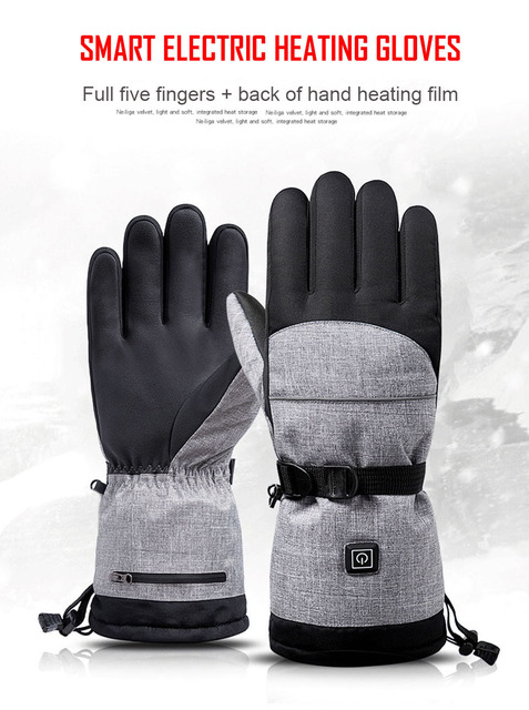 Elektryczne termiczne rękawice narciarskie unisex z akumulatorem - Wianko - 7