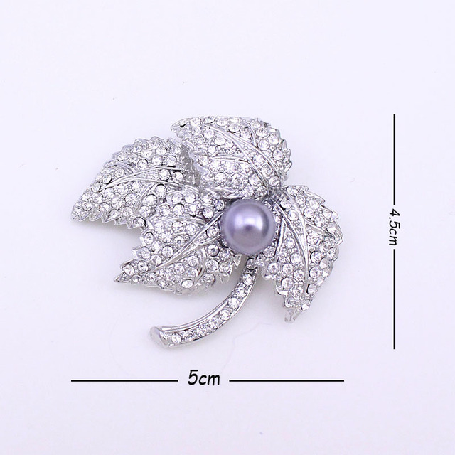 Brożka TANGTANG dla panny młodej z inkrustowanymi kryształami i perłami DIY - Wianko - 5
