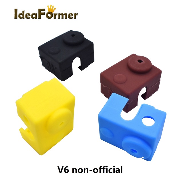 Części drukarki 3D - silikonowe skarpety do bloku grzewczego V6/MK7/MK8/MK9/MK10/Volnaco - pokrywa cieplna dla gorącego końca - Wianko - 5